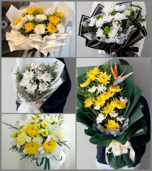 辽宁铁岭开原市城东乡白事花束代送